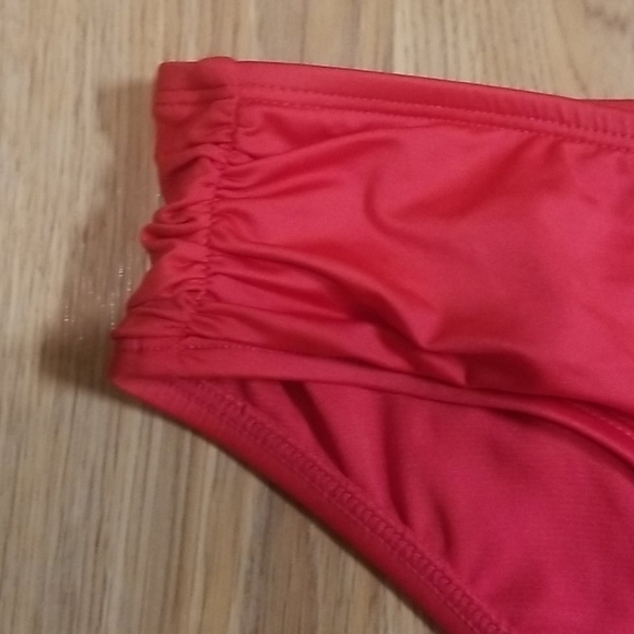 Shade & Shore Red Hipster Bikini Swim Bottom Size XL - Picture 3 of 7